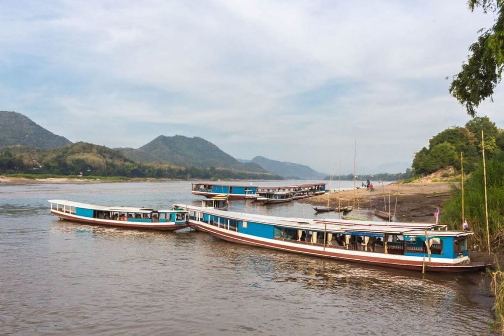 O Rio Mekong - Paisagem característica de Laos