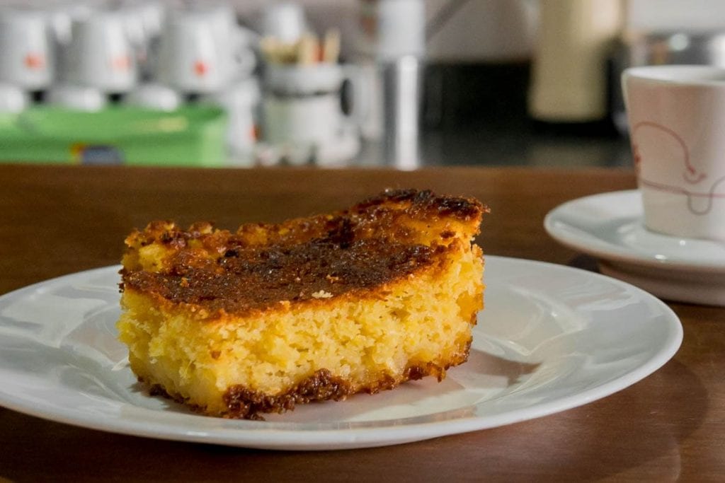 corn cake from the coffeehouses in Diamantina is a Brazilian typical food of Minas Gerais