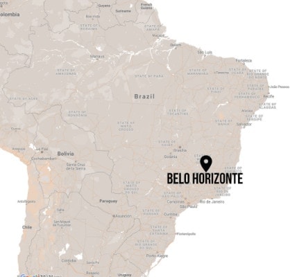 Img Guia Viagem Belo Horizonte Bh Map Brazil 