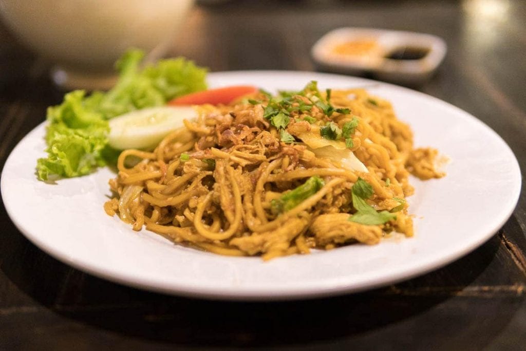 macarrão com molho especial da Ilha de Java na Indonésia