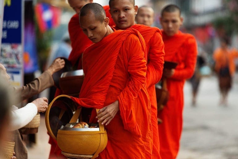 buddhism and food as a relationship to balance body and mind in the round of alms