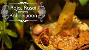 cover of raja rasoi, a series about food