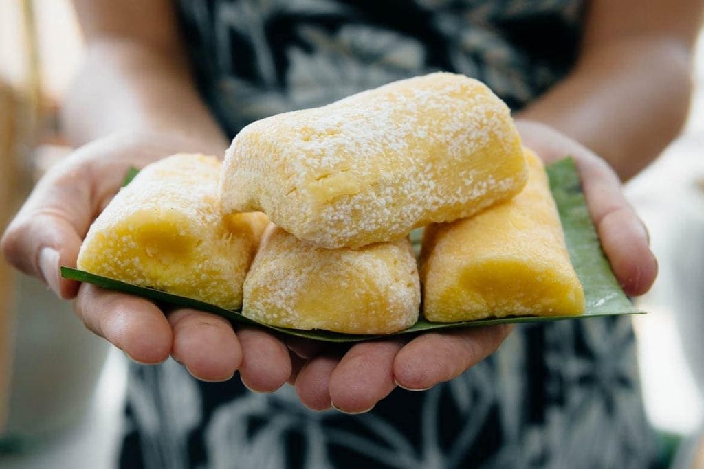 Tapai Madu is fermented cassava typical of Indonesia